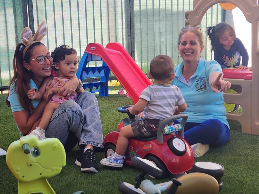 Synthetic-turf playground for toddlers at My First Place Academy