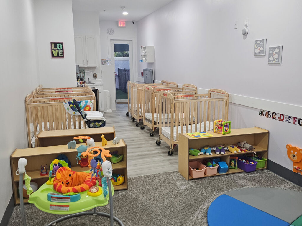 Infant room at My First Place Academy daycare